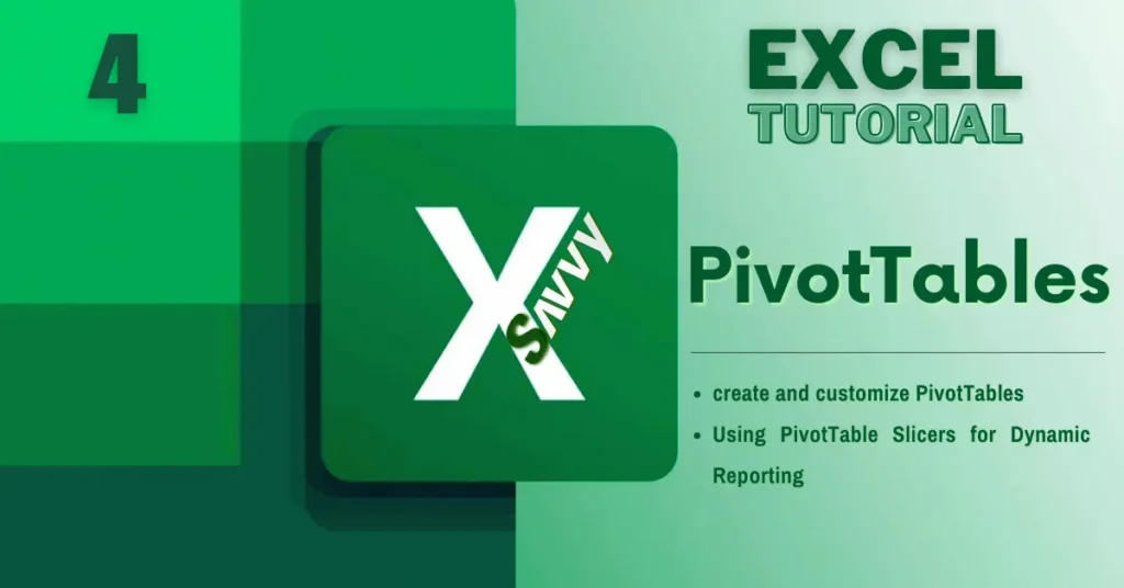 Excel Pivot Tables Tutorial free excel tutorial