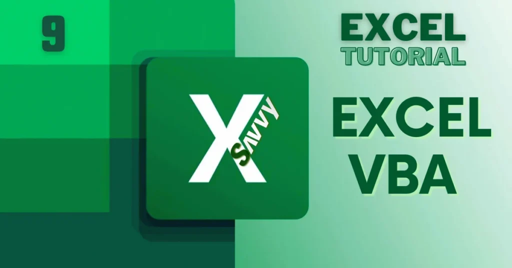 Excel VBA Tutorial Free Excel Tutorial excel savvy
